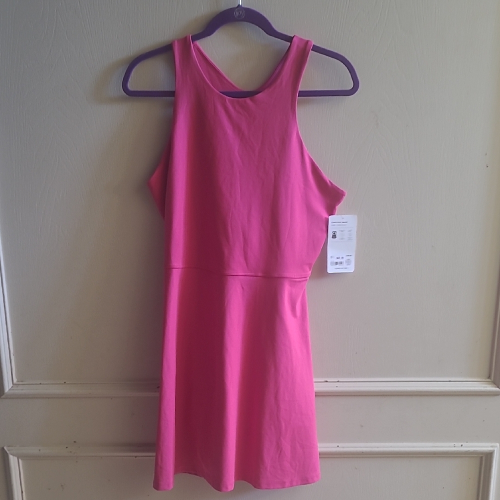 NEW Athleta Conscious Dress Barbie Pink Sz XL - Picture 3 of 9